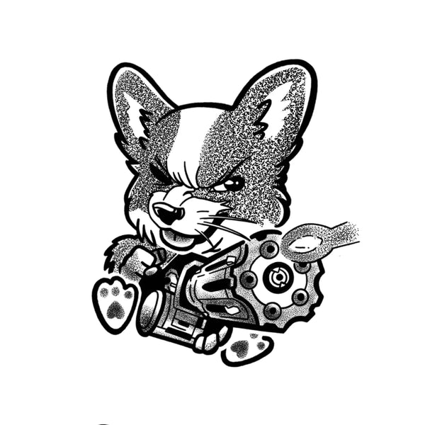 Machine Gun Corgi Tattoo